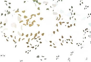 Açık yeşil, soyut formlu sarı vektör arkaplan. Modern tarzda değişen renkli kaotik formlar. İşiniz için en iyi akıllı tasarım.