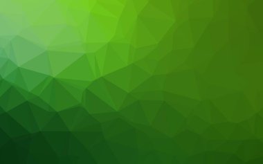 Açık yeşil vektör üçgen şeklinde parlıyor.