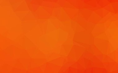 Açık Turuncu vektör çokgen şablonu.