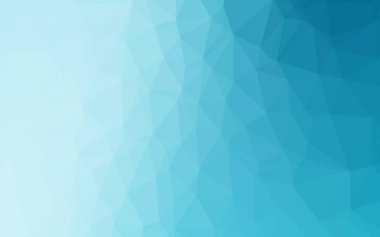 Açık BLUE vektör çokgen arkaplan. Gradyanı olan üçgen geometrik örnek. Arkaplan için desenli kalıp.