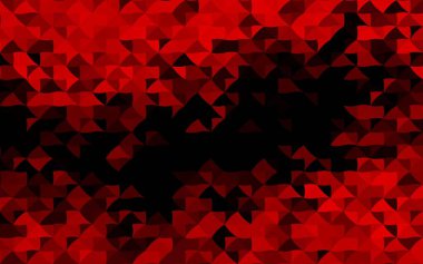 Çizgileri ve üçgenleri olan koyu kırmızı vektör düzeni.