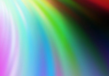 Bükülmüş kurdeleli vektör şablonu. Bulanık çizgilerden oluşan parlak çizimler. Reklamınız, broşürleriniz, broşürleriniz için yeni bir doku.