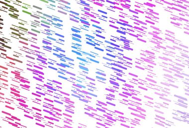 Dar çizgileri olan Açık Çokrenkli, Gökkuşağı vektör deseni. 