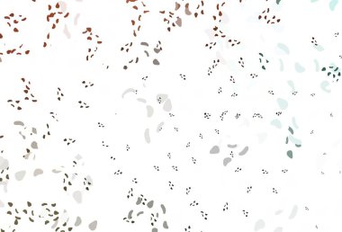 Soyut şekilli açık turuncu vektör arkaplanı. Soyut tarzda rengarenk gradyan şekilleri olan bir resim. Kartvizitiniz için modern tasarım.