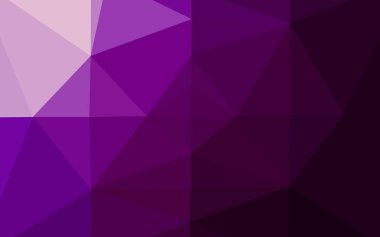 Koyu Mor vektör üçgen mozaik dokusu.