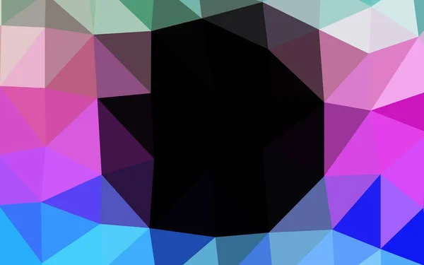 Luz Multicolor Rainbow Vector Polygon Fundo Abstrato — Vetor de Stock