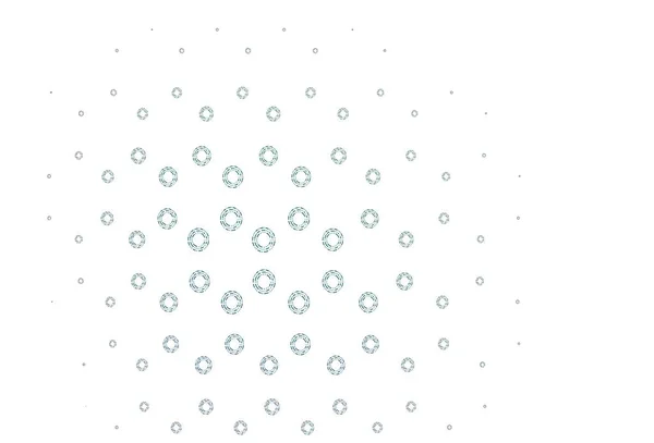ライトブルー ドット付きグリーンベクトルの背景 抽象的な背景にカラフルなグラデーションでぼやけた泡 ポスター バナーのデザイン — ストックベクタ