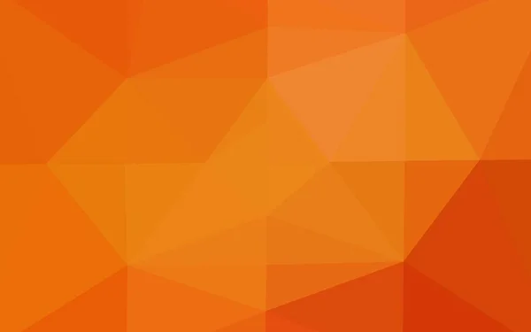 Light Orange Vektor Abstrakte Polygonale Anordnung — Stockvektor