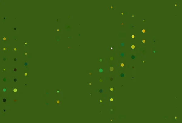 Verde Claro Cubierta Vector Amarillo Con Manchas Ilustración Abstracta Con — Archivo Imágenes Vectoriales