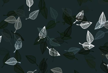 Açık yeşil vektör el boyalı doku. Yapraklı modern geometrik soyut çizim. Boyama kitapları ve çocuklar için sayfalar.