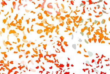 Soyut şekilli hafif turuncu vektör arkaplanı. Soyut tarzda rengarenk gradyan şekilleri olan bir resim. Web siteniz için basit tasarım.