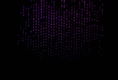 Koyu pembe, bankacılık sembollü mavi vektör düzeni. Doların sembolleriyle bulanık tasarım, USD, ABD. Ekonomi ve zenginlik reklamınız için akıllıca bir tasarım..