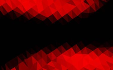 Açık Kırmızı vektör çokgen şablonu.