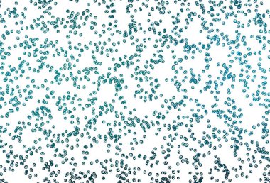 Kabarcıklı hafif BLUE vektör arkaplanı. Bulanık yağmur damlaları olan soyut bir çizim. Suyun deseni, yağmur damlaları.