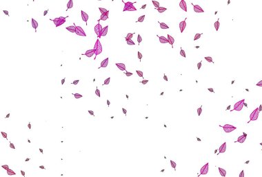 Açık mor vektör el boyaması desen. Karalama tarzında yaprakları olan belirsiz bir çizim. Marka kitabı için desen.