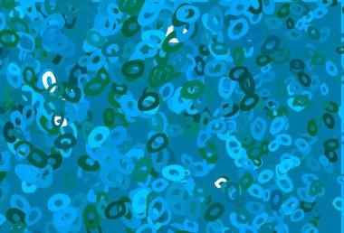 Çember şekilli soyut vektör düzeni. Doğa tarzında bulanık halkaları olan güzel renkli çizimler. Marka kitabın için tamamen yeni bir şablon. 