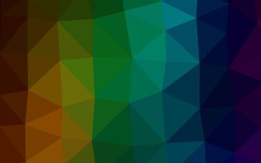 Koyu Çokrenkli, Gökkuşağı vektör bulanık üçgen deseni.