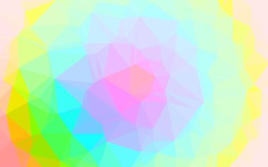 Açık Çokrenkli, Gökkuşağı vektör üçgeni mozaik dokusu.