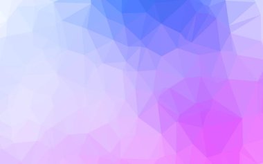 Açık Pembe, Mavi vektör soyut çokgen kapağı.