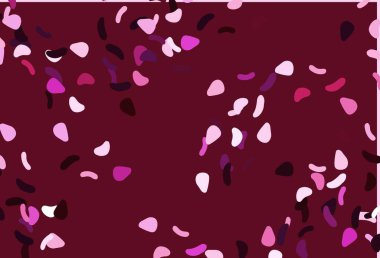 Soyut biçimlere sahip açık pembe vektör arkaplanı. Soyut gradyan şekilli basit renkli çizimler. Bir cep telefonu için arka plan.