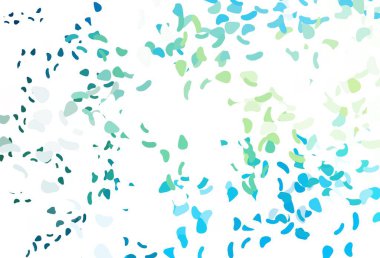 Açık mavi, rastgele şekilli sarı vektör dokusu. Modern tarzda değişen renkli kaotik formlar. İşiniz için en iyi akıllı tasarım.