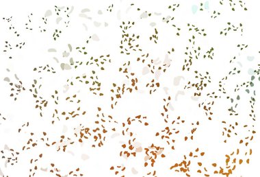 Açık yeşil, soyut formlu kırmızı vektör arkaplan. Renkli rastgele şekillerle modern soyut illüstrasyon. Duvar kağıtları için zarif tasarım.