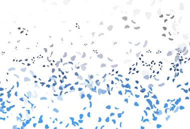 Soyut biçimlere sahip hafif BLUE vektör arkaplanı. Renkli rastgele şekillerle modern soyut illüstrasyon. Web siteniz için basit tasarım.