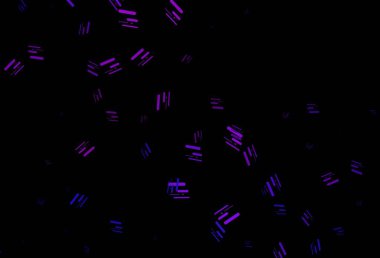 Koyu pembe, uzun çizgileri olan mavi vektör arkaplan. Renkli çubuklarla gösterişli soyut çizimler. Reklamlar, posterler, afişler için desen.