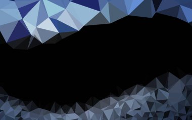 Hafif Mavili vektör bulanık üçgen deseni.