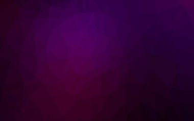Koyu Mor vektör bulanık üçgen şablon.