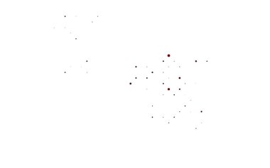 Noktalı açık kırmızı vektör arkaplanı.