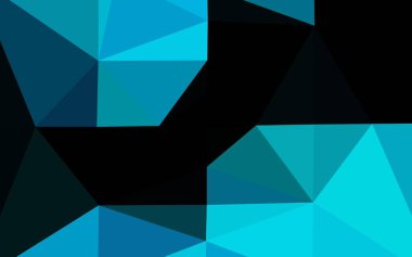 Açık BLUE vektör çokgen arkaplan. Soyut ve gradyan renkte renkli çizimler. İş tasarımınız için tamamen yeni bir şablon.