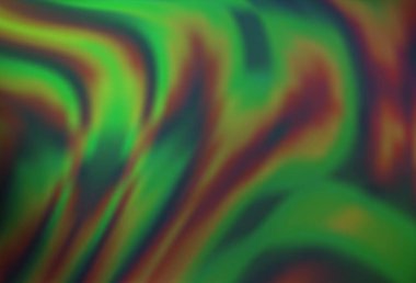 Eğri daireli açık yeşil vektör arka planı. Bulanık geometrik örnek ve eğimli kabarcıklar. Reklamınız, broşürleriniz, broşürleriniz için yeni bir doku..