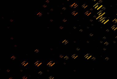 Koyu sarı, düz çizgileri olan turuncu vektör düzeni. Bulanık arkaplanda gradyanı olan çizgiler. TV reklamları için arkaplan.