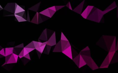 Hafif Mor vektör üçgen mozaik şablonu.