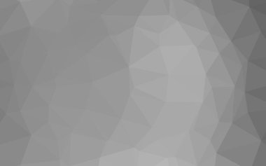 Açık gümüş, gri vektör üçgen mozaik doku.