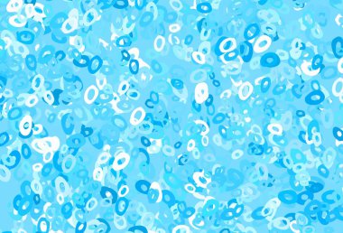 Açık Mavi, noktalı yeşil vektör arkaplanı. Soyut arka planda bulanık kabarcıklar ve renkli gradyan. Suyun deseni, yağmur damlaları.