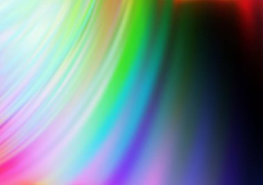 Koyu Çokrenkli, çizgili Gökkuşağı vektör deseni, oval.