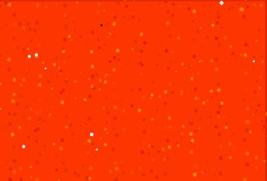 Açık Turuncu vektör arkaplanı çizgiler, daireler, eşkenar dörtgenler. Çemberler, üçgenler ve küplerle soyut gradyan çizimi. Reklamınız, posteriniz, afişiniz için en iyi tasarım.