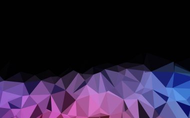 Açık Mavi, Kırmızı vektör üçgen mozaik şablon.