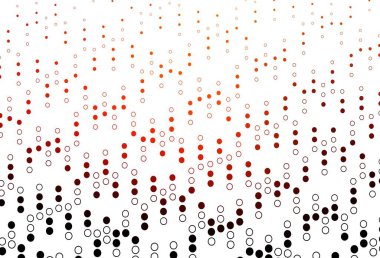 Kabarcıklı hafif turuncu vektör arka planı. Renkli su damlaları olan modern soyut çizimler. Güzel web siteleri için desen.