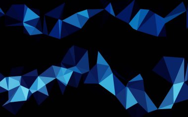 Açık BLUE vektör üçgen mozaik örtüsü.