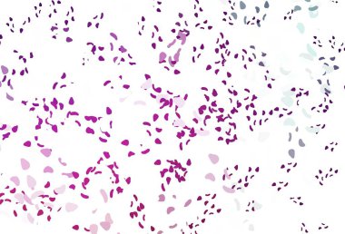 Memphis şekilli açık pembe vektör şablonu. Rastgele şekillerle soyut tarzda dekoratif tasarım. Kartvizitiniz için modern tasarım.