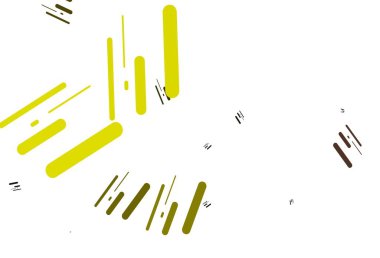 Açık kırmızı, renkli çizgileri olan sarı vektör dokusu. Renkli çubuklarla gösterişli soyut çizimler. Reklamlar, posterler, afişler için desen.