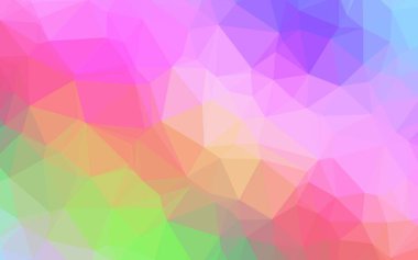 Açık Çokrenkli, Gökkuşağı vektör bulanık üçgen deseni.