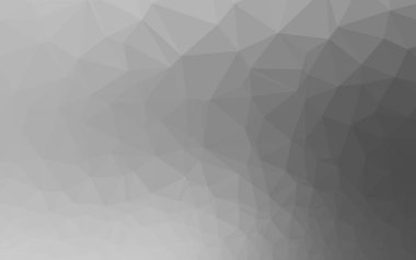 Açık Gümüş, gri vektör parlayan üçgen arkaplan.