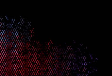 Koyu mavi, dikdörtgenli kırmızı vektör arkaplan. Renkli dikdörtgenlerle modern soyut çizimler. Cep telefonları için arka plan.