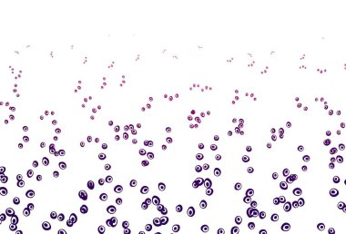 Dairesel açık mor vektör şablonu. Parlak renkli soyut çemberlerin olduğu bir resim. Marka kitabınız için şablon.