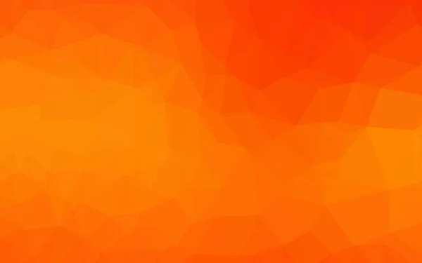 Licht Orange Vektordreieck Mosaik Textur — Stockvektor