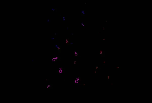 Векторный Фон Абстрактные Цифровые Обои Гендерными Символами — стоковый вектор